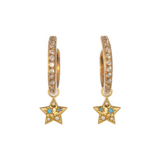 Load image into Gallery viewer, Blue Skies Star Earring Charms
