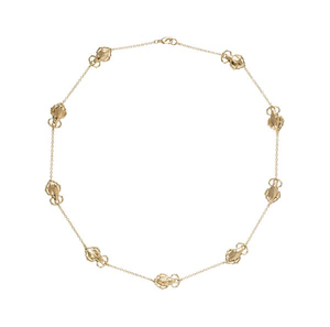 Short Goldbug Station Necklace