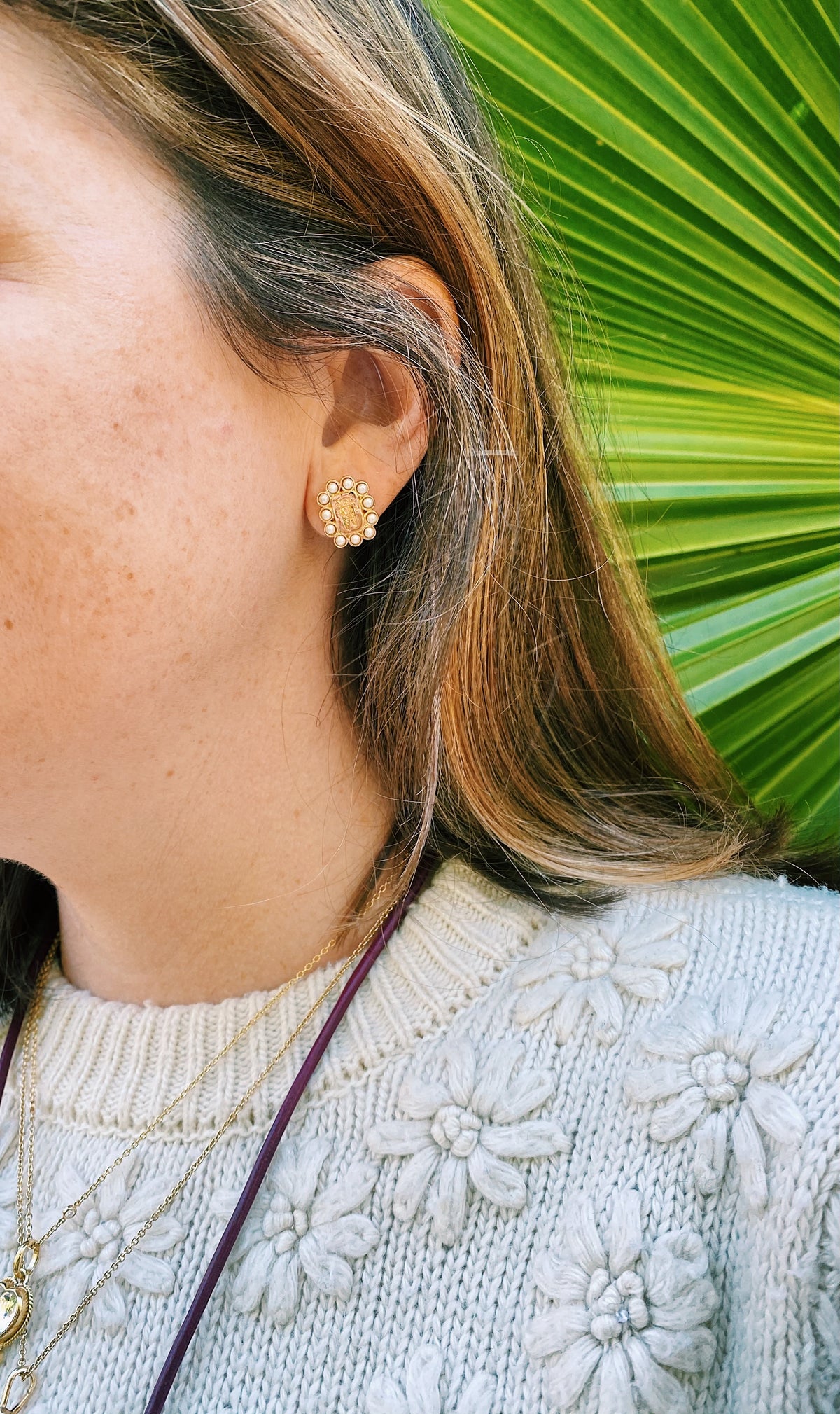 Pearl Crest Earrings